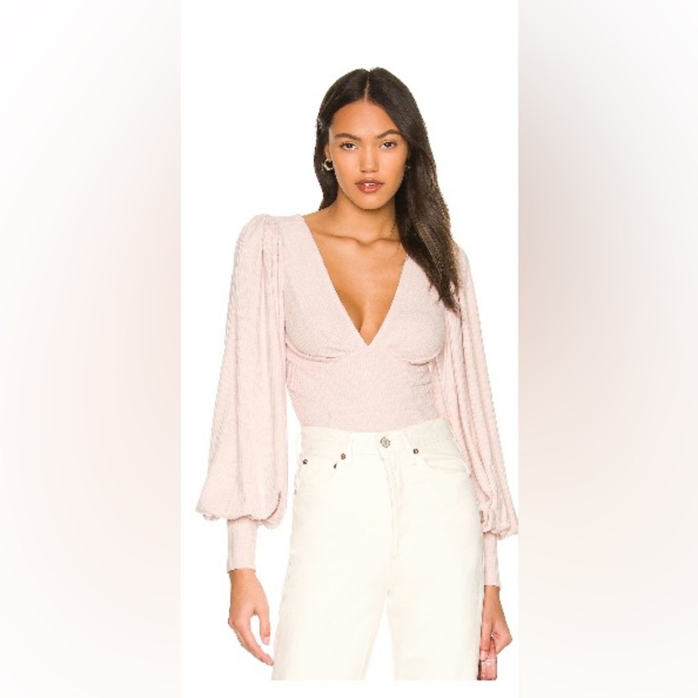 Pink body suit low neck body suit